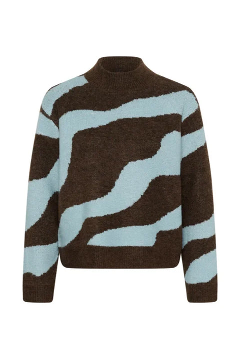 Saint Tropez Mallie Pullover In Dark Earth
