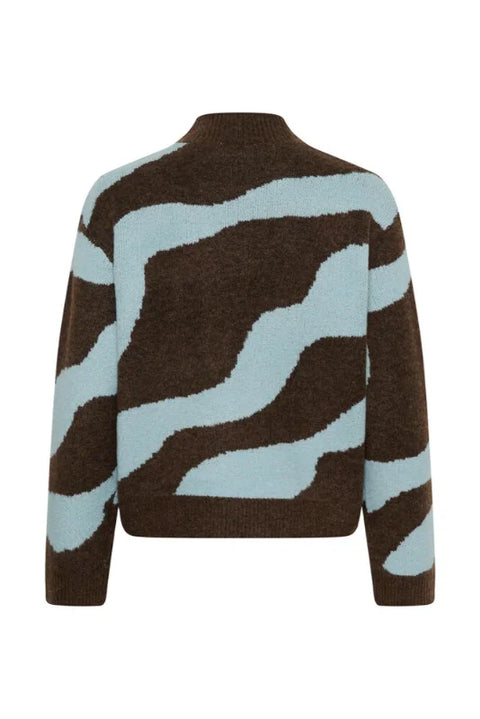 Saint Tropez Mallie Pullover In Dark Earth