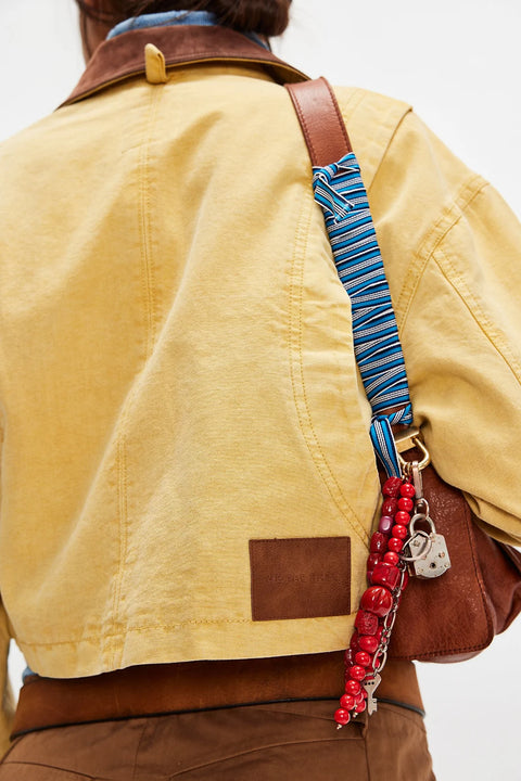 Free People Martha Workwear Jacket In Yellow