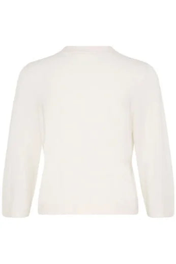 Fransa Mary Car 4 Cardigan In Whisper White