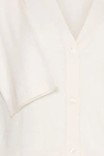 Fransa Mary Car 4 Cardigan In Whisper White