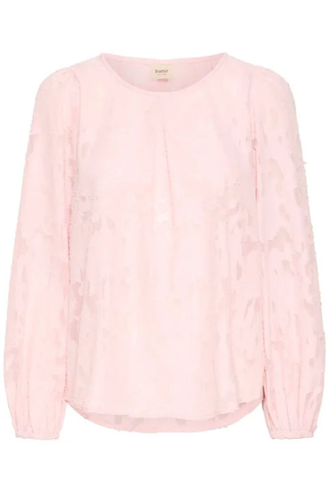 Fransa Mera Bl 1 Long Sleeve Blouse In Pale Mauve