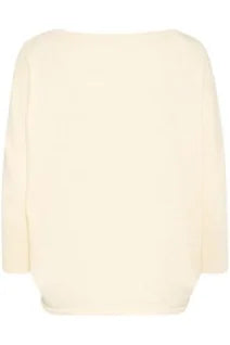 Saint Tropez Mila R-Neck Pullover In Baby's Breath