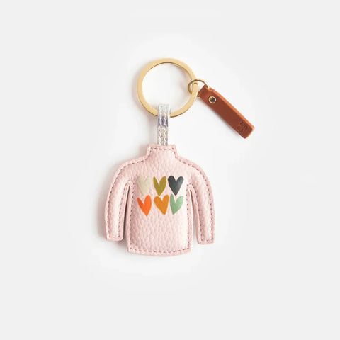 Caroline Gardner Gifts NOV166 Hearts Pink Cosy Jumper Novelty Keyring