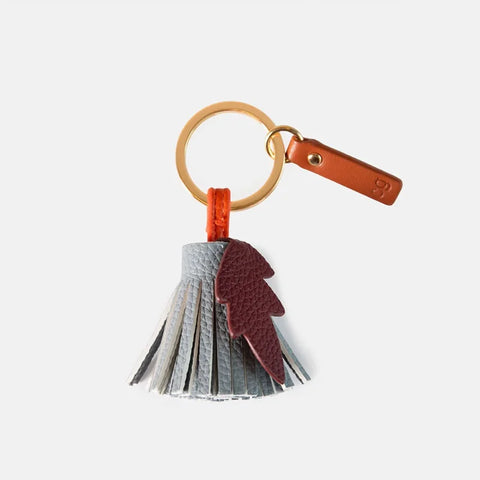 Caroline Gardner Gifts NOV192 Blue/Wine Tassel Flower Keyring