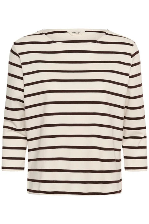 Part Two Nela TS T-shirt l/s In Mole Stripe