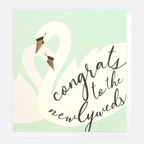 Caroline Gardner Gifts RAY005 Newlywed Swans Wedding Card