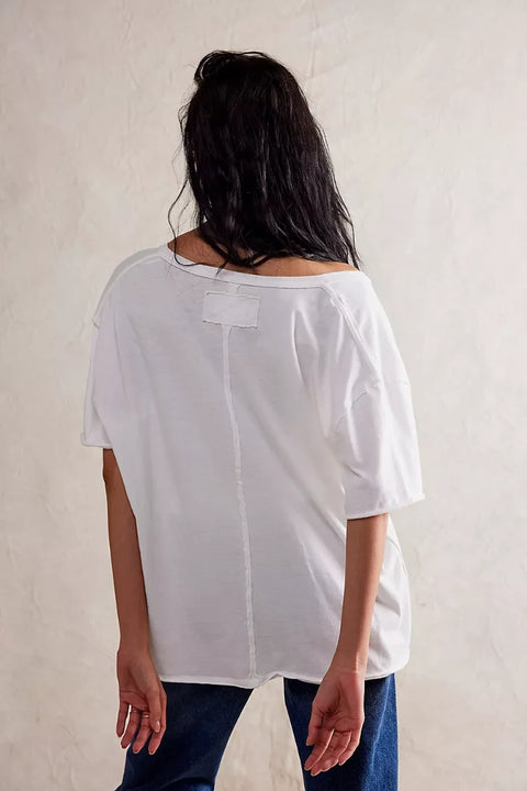 Free People Nina V Tee In Ivory