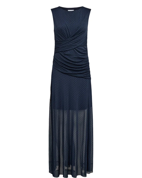 Numph Cirri Mesh Dress in Salute