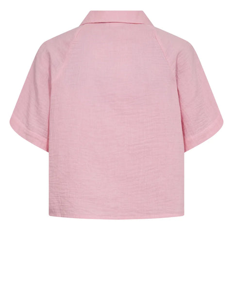 Numph Nathalia Ss Shirt In Prism Pink