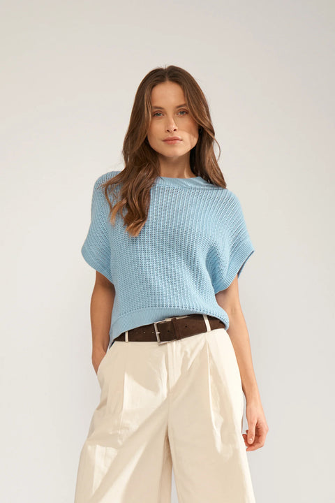 Numph Sanni Pullover In Placid Blue