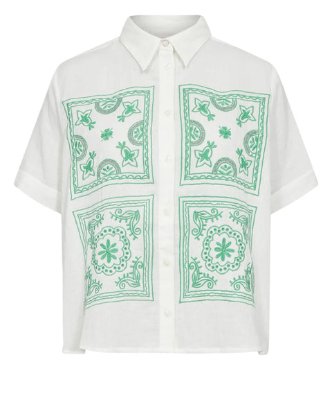 Numph Makyla Shirt In Absinthe Green