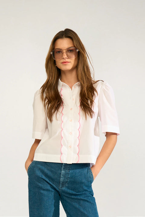 Numph Sienna Shirt In Bright White
