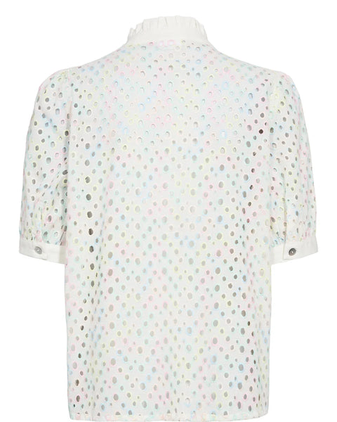 Numph Marisa Ss Shirt In Bright White