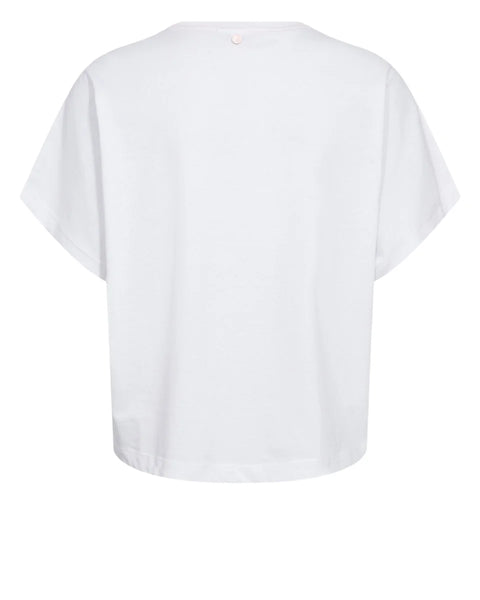Numph Seanne Oversize T-Shirt - Gots In Bright White