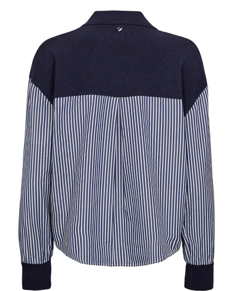 Numph Marsy Pullover  In Dark Sapphire