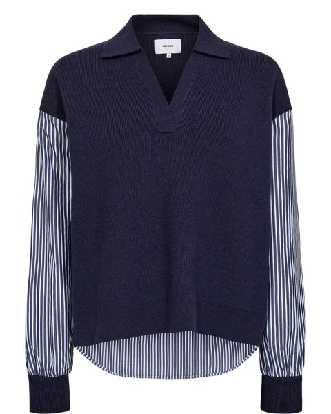 Numph Marsy Pullover  In Dark Sapphire
