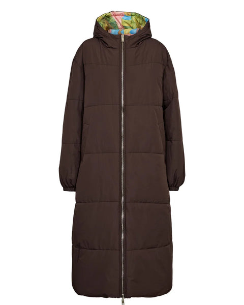 Numph Soula Reversible Jacket  In Black Coffee