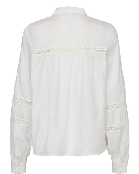Numph Rika Shirt In Bright White