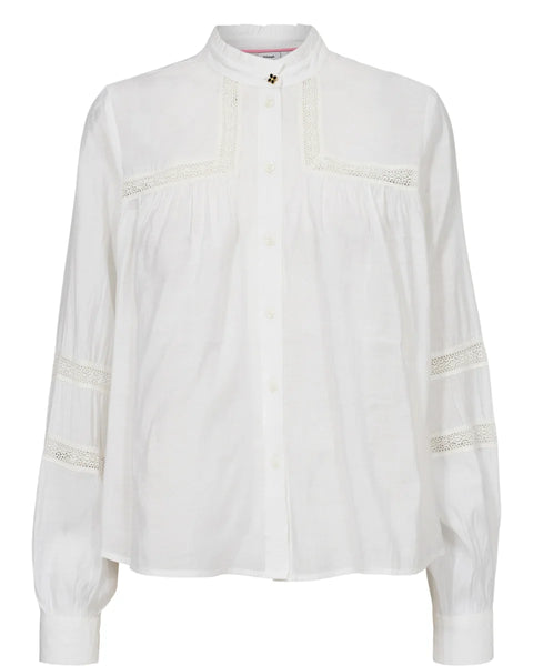Numph Rika Shirt In Bright White