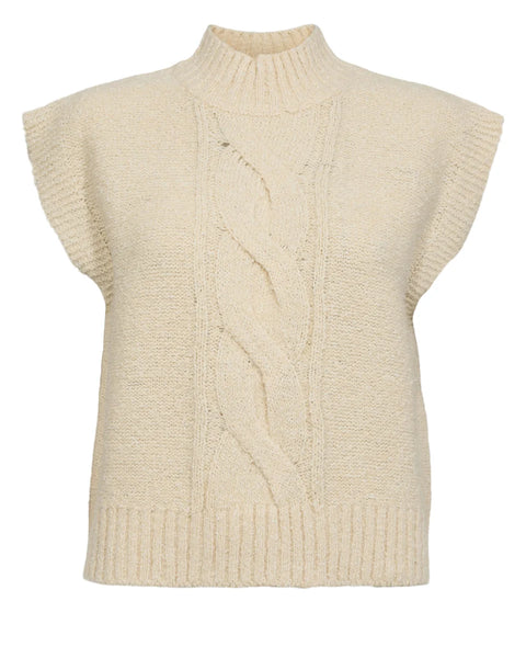 Numph Caly Vest In Birch Melange