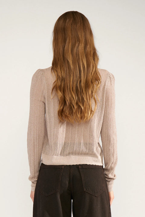 Numph Misla Cardigan In Gray Morn