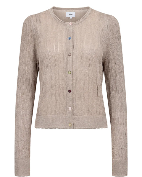 Numph Misla Cardigan In Gray Morn