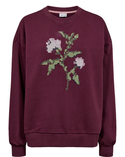 Numph Kelsa Oversize Sweatshirt  In Fig