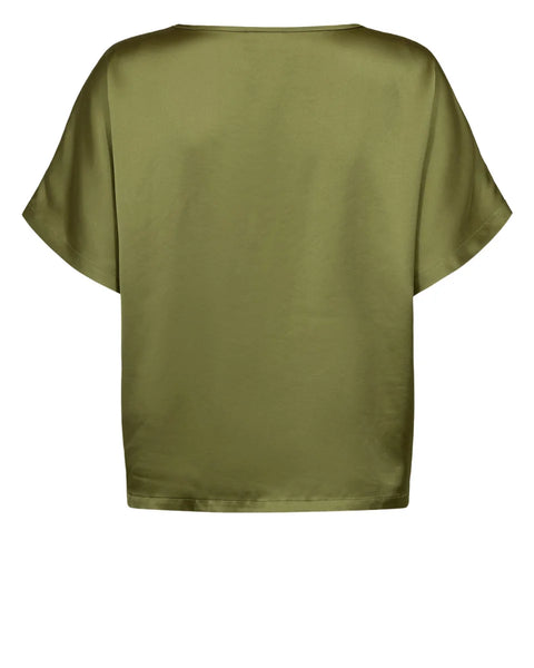 Numph Sitas Ss Blouse In Calla Green