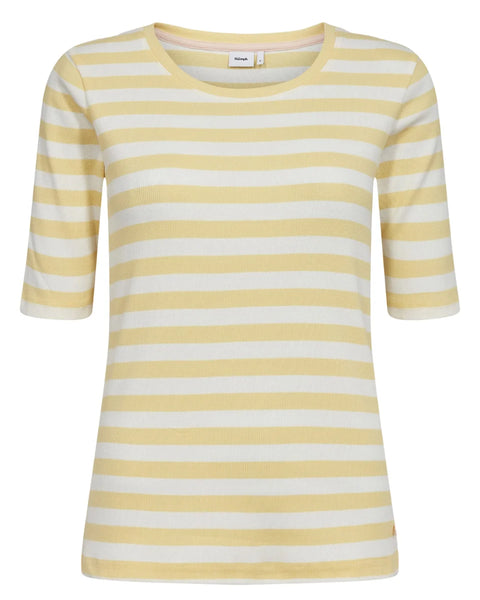 Nümph Mixie Ss T-Shirt - Gots In Popcorn