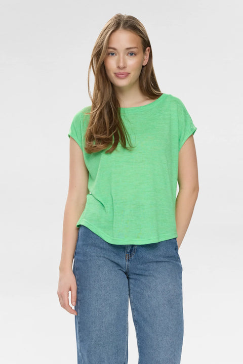 Numph Meddi T-Shirt In Classic Green