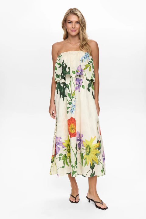 Numph Belisa Maxi Dress In Pristine