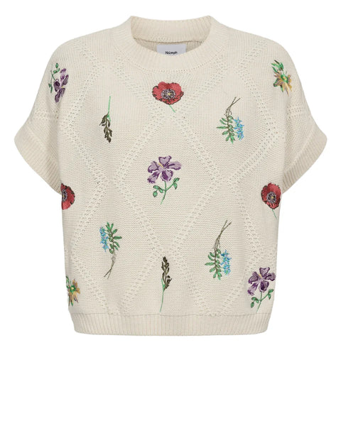Numph Amie Pullover In Pristine
