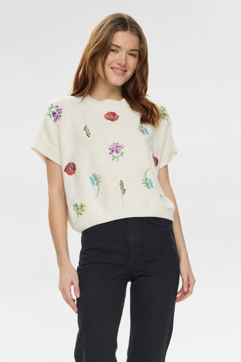 Numph Amie Pullover In Pristine