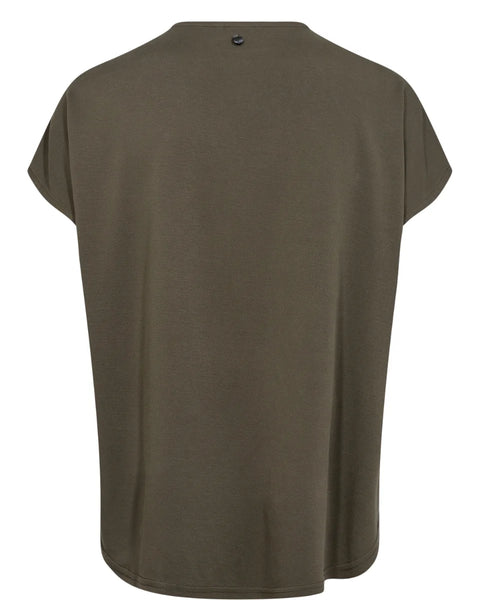 Numph Tilia Ss Blouse In Grape Leaf