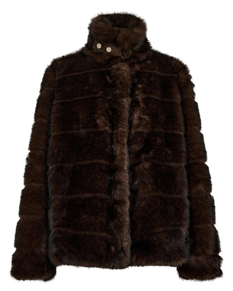 Numph Windall Jacket In Black Coffee