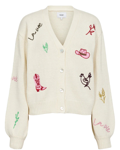 Numph Wally Cardigan In Pristine