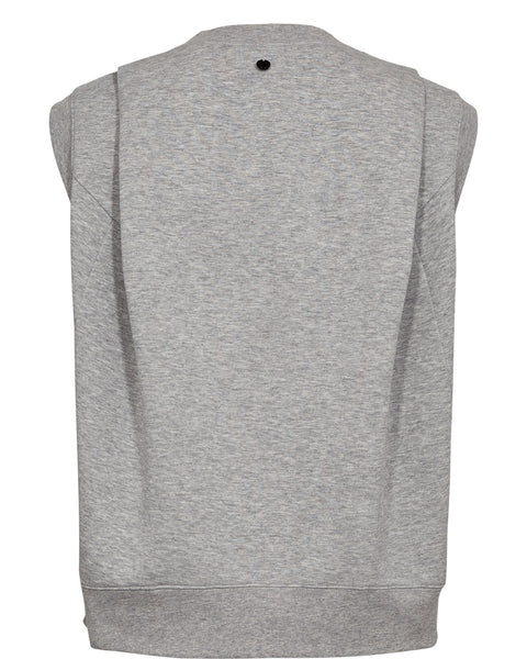 Numph Nathalie Vest In Medium Grey mel