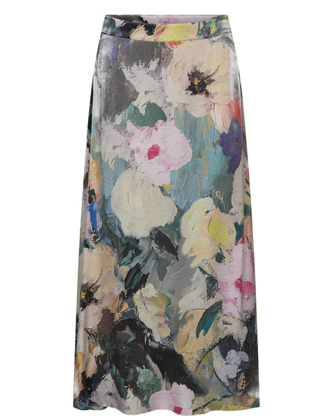 Numph Almat Skirt In Forest Green