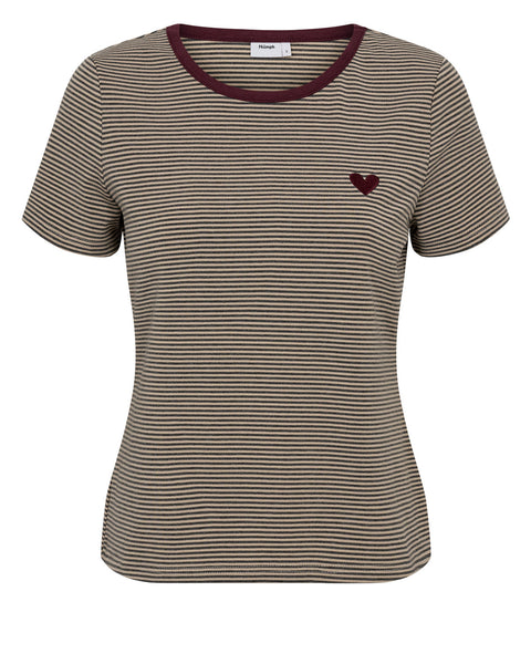 Numph Alexa T-Shirt In Silver Mink