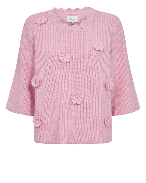 Numph Marsie Ss Pullover  In Lilac Sachet