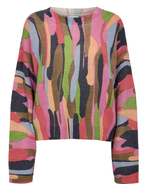 Numph Amara Pullover In Cayenne