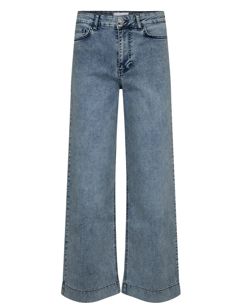 Numph Paris - Hr Wide Acid Jeans In Light Blue Denim