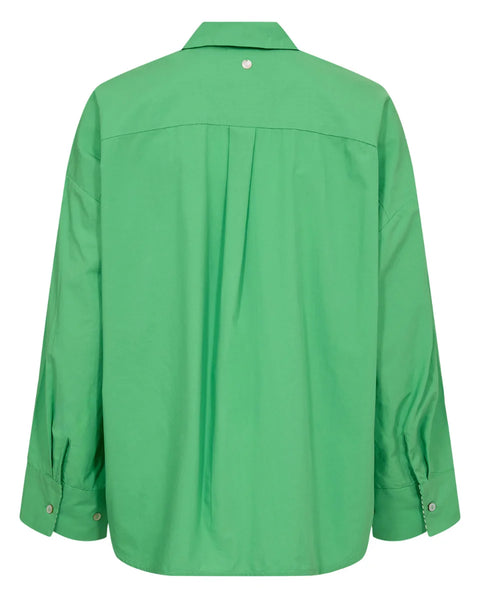 Numph Juny Shirt In Vibrant Green