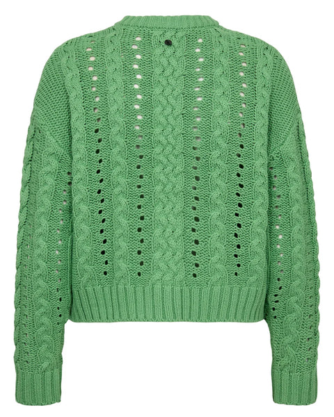 Numph Remi Pullover In Vibrant Green