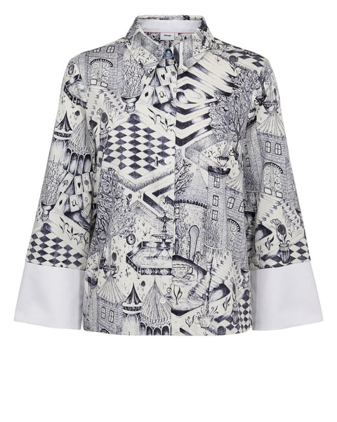 Numph Gardenia Shirt In Cloud Dancer