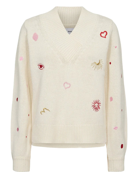 Numph Soleima Pullover In Pristine
