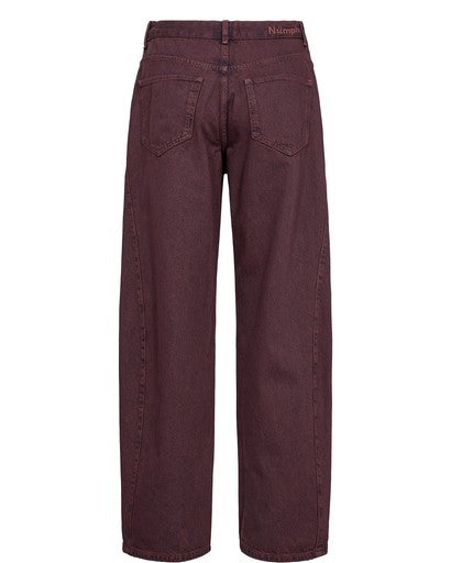 Numph Seville Mr Barrel Jeans P3012 In Dark Blue Denim