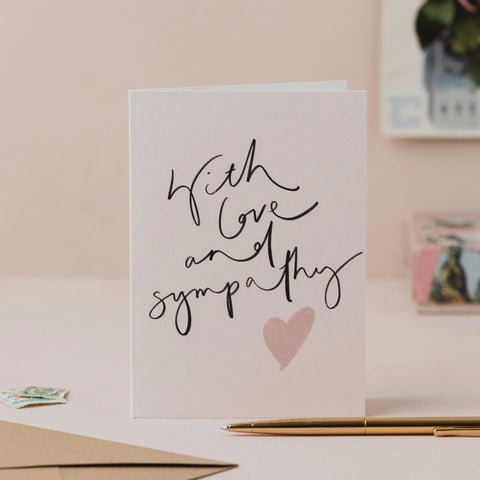 Oh Squirrel OH28-NKD With Love And Sympathy Hand Lettered Card