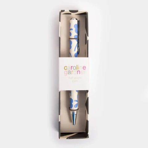 Caroline Gardner Gifts PEN152 Blue Flower Boxed Pen